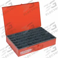 Compartment Drawer: 18 3/8 in x 12 1/2 in x 3 1/8 in, 3 1/16 in x 17 1/2 in x 1 7/8 in, 12 Dividers (MPN 099-17-S1158). Key specifications — Color: Red; Compartment HxWxD: 3 in x 17-1/2 in x 1-7/8 in; Number of Compartments: 6 to 18; Removable Dividers: Yes; Compatible Manufacturer Model Number: 303-95-D952; Brand: DURHAM MFG.