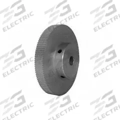 DAYTON Timing Pulley: Modified Curvilinear, Fixed, For GT Timing Belt Section, For 6 mm Belt Wd (MPN 120-2P06M6A10). Key specifications — Brand: DAYTON; Finish: Clear Anodized; For Belt Series: Powerhouse®.