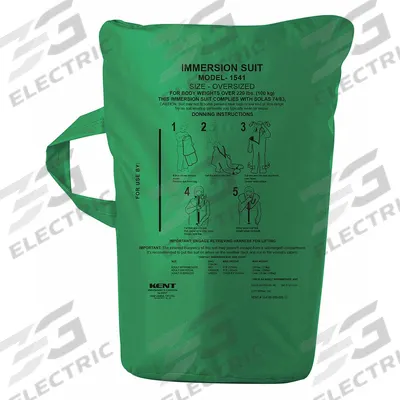 KENT SAFETY Immersion Suit Replacement Bag: Green - Water Immersion Suit Bags