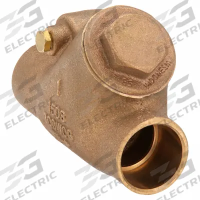 MILWAUKEE VALVE Swing Y Check Valve: Swing, Y-Style Valve Body, 1 in Pipe Size, Sweat x Sweat - Bronze Y Swing Check Valves