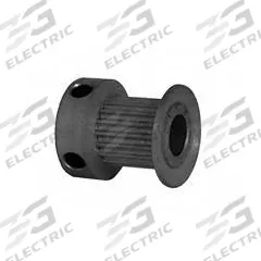 DAYTON Timing Pulley: Modified Curvilinear, Fixed, For GT Timing Belt Section, For 9 mm Belt Wd (MPN 18-2P09-6CA3). Key specifications — Brand: DAYTON; Finish: Clear Anodized; For Belt Series: Powerhouse®.
