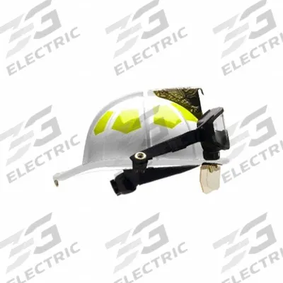 BULLARD Fire Helmet: White, Fiberglass