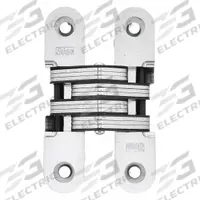 SOSS Concealed Hinge: 4 5/8 in Leaf Ht, 1 in Leaf Wd, Full Mortise Mounting, 2 Holes per Leaf (MPN 216US26D). Key specifications — Brand: SOSS; Finish: Satin Chromium-Plated.