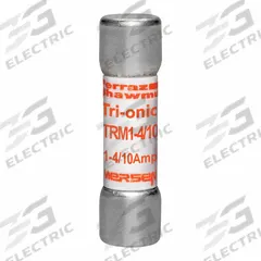MERSEN Fuse: TRM Series, Midget, Time-Delay, 1.4 A, 250 V AC, 13/32 in x 1 1/2 in, Non-Indicating (MPN TRM1-4/10). Key specifications — Series: TRM; Brand: MERSEN.