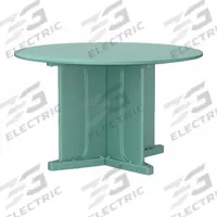 CORTECH Table: 29 in Overall Ht, 48 in Overall Dia, No Game Top, Ballast Accepted, Aqua, ISO 22196 (MPN 66751AQ). Key specifications — attr1032567: CORTECH; attr1032564: Ballast Accepted; attr1032590: Polyethylene; attr1075036: Endurance.
