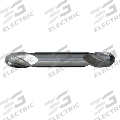 CLEVELAND Ball End Mill: Carbide, Double End, 4 Flute, 1/4" Mill Dia, 5/8" LOC - Double-End Carbide Ball End Mills for Aluminum