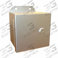 HAMMOND Electrical Enclosure: Stainless Steel, 4 in x 4 in x 3 in, NEMA 12/13/3R/4/4X, w/Panel (MPN EJ443SS). Key specifications — Brand: HAMMOND; Closure Method: Latches; Enclosure Material: Stainless Steel; Knockouts: Not Included; Includes Inner Panel: with Inner Panel Included.