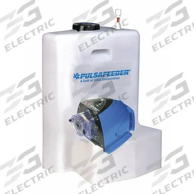 PULSAFEEDER Integrated Tank System: 15 gal, Polyethylene Tank - Feed Tanks for Chemical Metering Pumps
