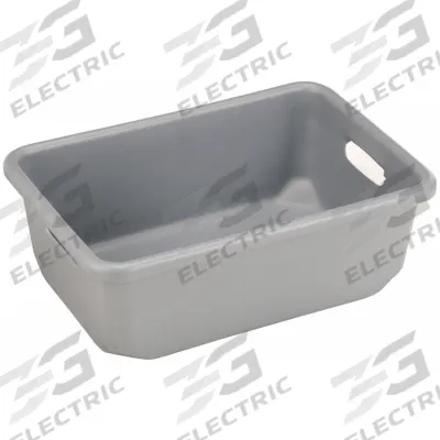 NEW ENGLAND PLASTICS Nesting Tote: 5 gal, 18 in x 12 1/2 in x 6 1/2 in, Gray - Nesting Totes