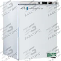 AMERICAN BIOTECH SUPPLY Lab Refrigerator: 5.2 cu ft, Undercounter, 1°C to 10°C, 24 in Overall Dp (MPN ABT-HC-UCFS-0504). Key specifications — Door Opening Style: Right; Color: White; Alarm Type: Temperature; Manufacturer Part Number: ABT-HC-UCFS-0504; Brand: AMERICAN BIOTECH SUPPLY; Product Type: Lab Refrigerator; Door Type: Swing Solid; Refrigerant Type: R-600a.