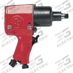 CHICAGO PNEUMATIC Air Impact Wrench: Compact, 1/2 in Drive, Pistol-Grip, Square, Std, Pin Detent (MPN CP9542). Key specifications — attr1321013: NPT; attr1321019: Compact; attr1321030: CHICAGO PNEUMATIC; attr1321012: Standard; attr1321025: Square.