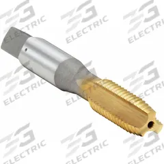 OSG Straight Flute Tap: 5/16"-18 UNC, H3 / 2B-3B, 3 Flute, Plug Chamfer, TiN Coated High Speed Steel (MPN 1170705)