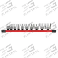 MILWAUKEE Standard Socket Set: 3/8 in Drive, 10 Piece, 6-Point, SAE, 5/16 in to 7/8 in (MPN 48-22-9403). Key specifications — attr1224269: 3/8 in; attr1204685: Not Tether Capable; attr1204650: 5/16 in to 7/8 in; attr1204673: Socket Bits Not Included; attr1204688: MILWAUKEE; attr1224230: Friction; attr1206170: Standard Sockets.