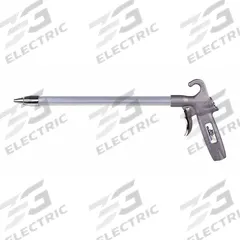 GUARDAIR Air Gun: Pistol-Grip Grip, Aluminum, 1/4 in Female NPT, 1 Nozzle(s), Straight, Focused (MPN 80LJ006AA). Key specifications — attr1328526: Aluminum; attr1328500: Extension and Nozzle; attr1328508: GUARDAIR; attr1328515: No; attr1328533: Yes.