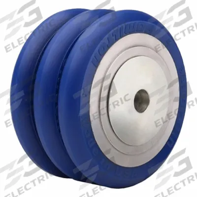 HAMILTON Caster Wheel: 6 in Wheel Dia., 3 in Wheel Wd, Polyurethane, 2,200 lb Load Rating - Easy-Roll Polyurethane Tread on Steel Core Wheels