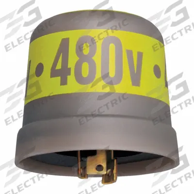 INTERMATIC Photocontrol: Turn-Locking Photocell Mounting, SPST, 480V AC - Turn-Locking Photocells