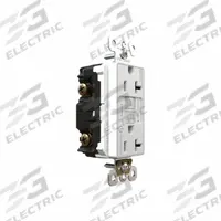 PASS & SEYMOUR Duplex GFCI Receptacle: Duplex, 5-20, White, GFCI, 125V AC, 20 A, 2 Pole / 3 Wire (MPN 2097TRCDW). Key specifications — Brand: PASS & SEYMOUR.