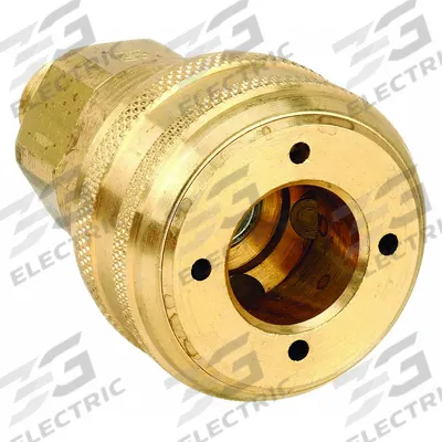 PARKER Quick Connect Hose Coupling: 1/4 in Body Size, 1/4 in Hose Fitting Size - Industrial Interchange Brass Quick-Connect Air Coupling Bodies