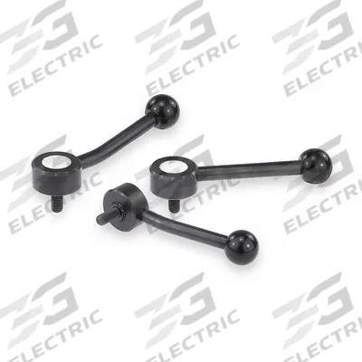 KIPP Adjustable Handle: Steel, 1/2"-13 Thread, 40 mm Thread Lg - Low-Profile Adjustable Tension Levers with Threaded Stud