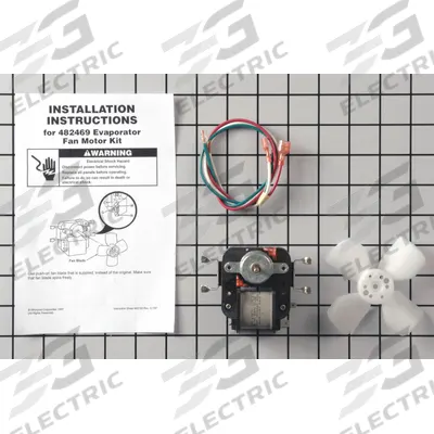 WHIRLPOOL Evaporator Fan Motor: Mfr Part # 482469 - Whirlpool Parts for Refrigerators & Freezers