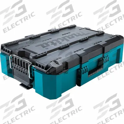 MAKITA Tool Box: Teal, Latch, 1,123 cu in Storage Capacity - Max - Hand and Power Tools