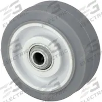 APPROVED VENDOR Caster Wheel: 3 in Wheel Dia., 1 1/4 in Wheel Wd, Rubber, 200 lb Load Rating, Gray (MPN 2RYW6). Key specifications — Wheel Core Material: Plastic; Wheel/Tread Color: Gray; Brand: APPROVED VENDOR.