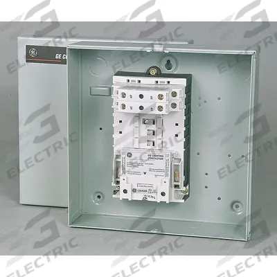 GE Lighting Magnetic Contactor: 4 Poles, 120V AC, 30 A, 2-Wire - Enclosed Electrically Held Lighting Contactors