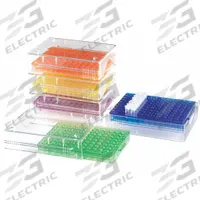 Tube Rack: Polycarbonate (Lid), Multicolor, (96) Wells, 96 Compartments, Benchtop (MPN 120538). Key specifications — Material: Polycarbonate (Lid); Mounting Location: Benchtop; Color: Multicolor; Product Type: Test Tube Rack; Total Holding Capacity: (96) Wells; Brand: HEATHROW SCIENTIFIC.