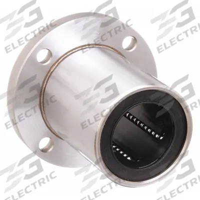 NB Linear Round Flange Mount Bearing: Single, SWF, 1 in ID - Round-Flanged Linear Ball Bearings
