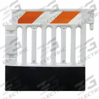 APPROVED VENDOR Pedestrian Barricade: Manual Carry, 38 in Ht, 3 9/16 ft Lg, 15 1/4 in Wd, White (MPN CSP-SW38-HIPLR-W-ADA35B). Key specifications — Brand: APPROVED VENDOR; Portability: Manual Carry; Material: Polyethylene; Message: No Legend; Includes: Self-Weighted Base; Finish: Unfinished; Connecting Option: Non-Interlocking; ADA Compliance: Yes.