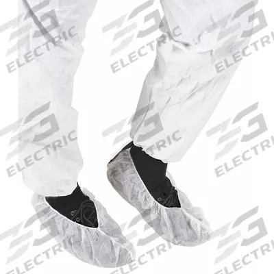 BIOCLEAN Shoe Covers: Polypropylene, ISO 5 (Class 100) and above, Non-Sterile, Elastic - ISO 5 Clean-Processed & Non-Sterile Boot & Shoe Covers
