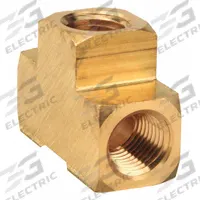APPROVED VENDOR Metal Pipe Tee: Tee, 3/8 in x 3/8 in x 3/8 in, 1,000 psi, 1 5/8 in Lg, CA2745 Brass (MPN 706101-06). Key specifications — Maximum Operating Pressure: 1,000 psi.