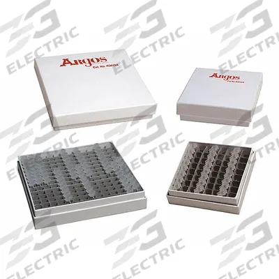 ARGOS TECHNOLOGIES Freezer Box: 5 1/4 in Overall Lg, 5 1/4 in Overall Wd, Cardboard - Cold Storage Boxes