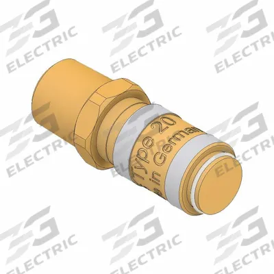 PARKER Quick Coupler: NPT, 2 11/16 mm Body Size, Nickel Plated Brass - European High-Flow Brass Quick-Connect Air Coupling Bodies