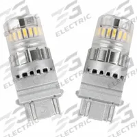 GROTE Compact LED Bulb: LED, Plastic Wedge Double Filament (W2.5x16q), (S) Sign, S8, 3157, White (MPN 94851-4). Key specifications — Brand: GROTE; Voltage: 9 to 16V AC/DC; Bulb Shape: S8; Light Color: White; Trade Number: 3157.