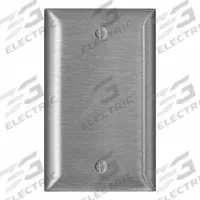 LEVITON Wall Plate: Blank, 1 Gang, Midsize Size (MPN SSJ13-C40). Key specifications — Brand: LEVITON; Material: Stainless Steel.