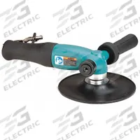 DYNABRADE Air Disc Sander: 7 in Pad, Threaded Shank, Heavy Duty, 1.3 hp, 40 cfm, Right Angle Grip (MPN 52802). Key specifications — attr1320237: DYNABRADE; attr1320246: Side.