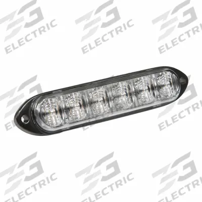 GROTE Warning/Directional Light: Combo Warning and Directional Light, Red, 1 in Overall Wd - Vehicle Perimeter Flashing Warning Lights