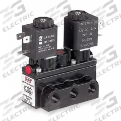 ARO Solenoid Air Control Valve: Alpha, Four-Way / Three-Position, 12V DC, 1/4 in Female NPT, Exhaust (MPN A712SD-012-D). Key specifications — attr1086925: Exhaust; attr1092969: Non-Locking; attr1086920: A712SD-012-D; attr1092977: Solenoid Return.