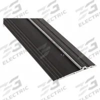 NATIONAL GUARD Door Threshold: Bumper Seal, Aluminum, 4 ft Lg (MPN 896VDKB-48). Key specifications — Brand: NATIONAL GUARD; Transition Type: Fluted.