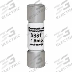 MERSEN Fuse: SBS Series, Midget, Fast-Acting, 1 A, 600 V AC, 13/32 in x 1 3/8 in, Non-Indicating (MPN SBS1). Key specifications — attr1287209: SBS; attr211192: MERSEN.