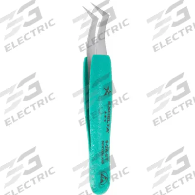 EXCELTA Tweezers: Flat, Bent Tip - Wafer-Handling Tweezers