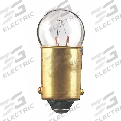 APPROVED VENDOR Incandescent Bulb: Incandescent, Miniature Bayonet (BA9s), (G) Globe, G3-1/2 - BA9s Single-Contact Miniature Bayonet Base Lamps