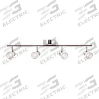 LED Fixed Rail: 29 5/8 in Lg, 1,662 lm_2,500 lm, 3000K, Polished Chrome, Frosted, 27 W, 120V AC (MPN GGEF0618L30D1PC). Key specifications — attr1262345: Polished Chrome; attr1262315: AFX INC.; attr1262319: Frosted; attr1262317: 3000K; attr1262346: 120V AC.