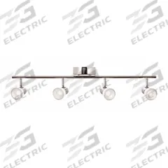LED Fixed Rail: 29 5/8 in Lg, 1,662 lm_2,500 lm, 3000K, Polished Chrome, Frosted, 27 W, 120V AC (MPN GGEF0618L30D1PC). Key specifications — attr1262345: Polished Chrome; attr1262315: AFX INC.; attr1262319: Frosted; attr1262317: 3000K; attr1262346: 120V AC.