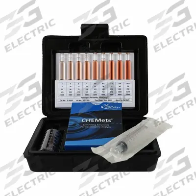 CHEMETRICS Water Quality Test Kit: Hydrogen Peroxide, 5 to 50 ppm, 5 ppm - Water Quality Test Kits