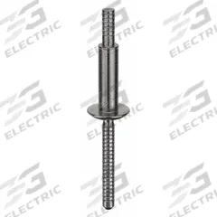 Blind Rivet,2.323 in L,0.25 in dia,PK25: Inch, 2 21/64 in Overall Lg, 51/64 in Body Lg, Dome, 25 PK (MPN MBP-R8-M11-PKT). Key specifications — Brand: MAGNABULB.