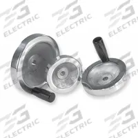 KIPP Hand Wheel: Solid, Revolving Handle, Aluminum, 5/8 in Bore, 140 mm Dia, Zinc-Plated (MPN K0161.4140XCQ). Key specifications — Brand: KIPP.