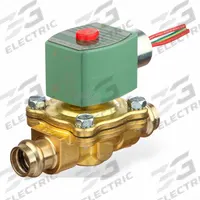 REDHAT Solenoid Valve: 2-Way, Normally Closed, 3/4 in Pipe Size, 24V DC, Watertight, High Flow (MPN K210G009LFXP 24/DC). Key specifications — Pipe Size: 3/4 in; Voltage: 24V DC; Brand: REDHAT; Coil Enclosure: Watertight.