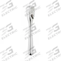 MILWAUKEE Hand Ratchet: Pear, Reversible, 5 in Overall Lg, Chrome, 4° Min Arc Swing, Non-Magnetic (MPN 48-22-9036). Key specifications — attr1205598: Reversible; attr1205605: Quick-Release Not Included; attr1205626: Chrome; attr1205607: Pear; attr1205624: MILWAUKEE.